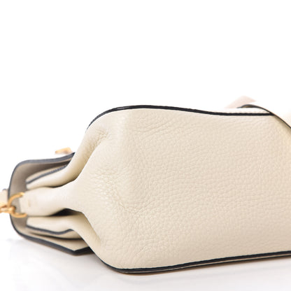 Valentino Garavani Pebbled Calfskin VRing Shoulder Bag Light Ivory 6 of 11