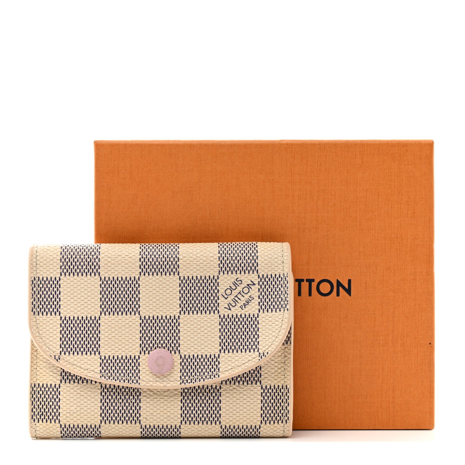 Louis Vuitton Damier Azur Rosalie Coin Purse Rose Ballerine 11 of 11