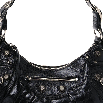Balenciaga Agneau Arena Small Le Cagole Shoulder Bag Black 9 of 11