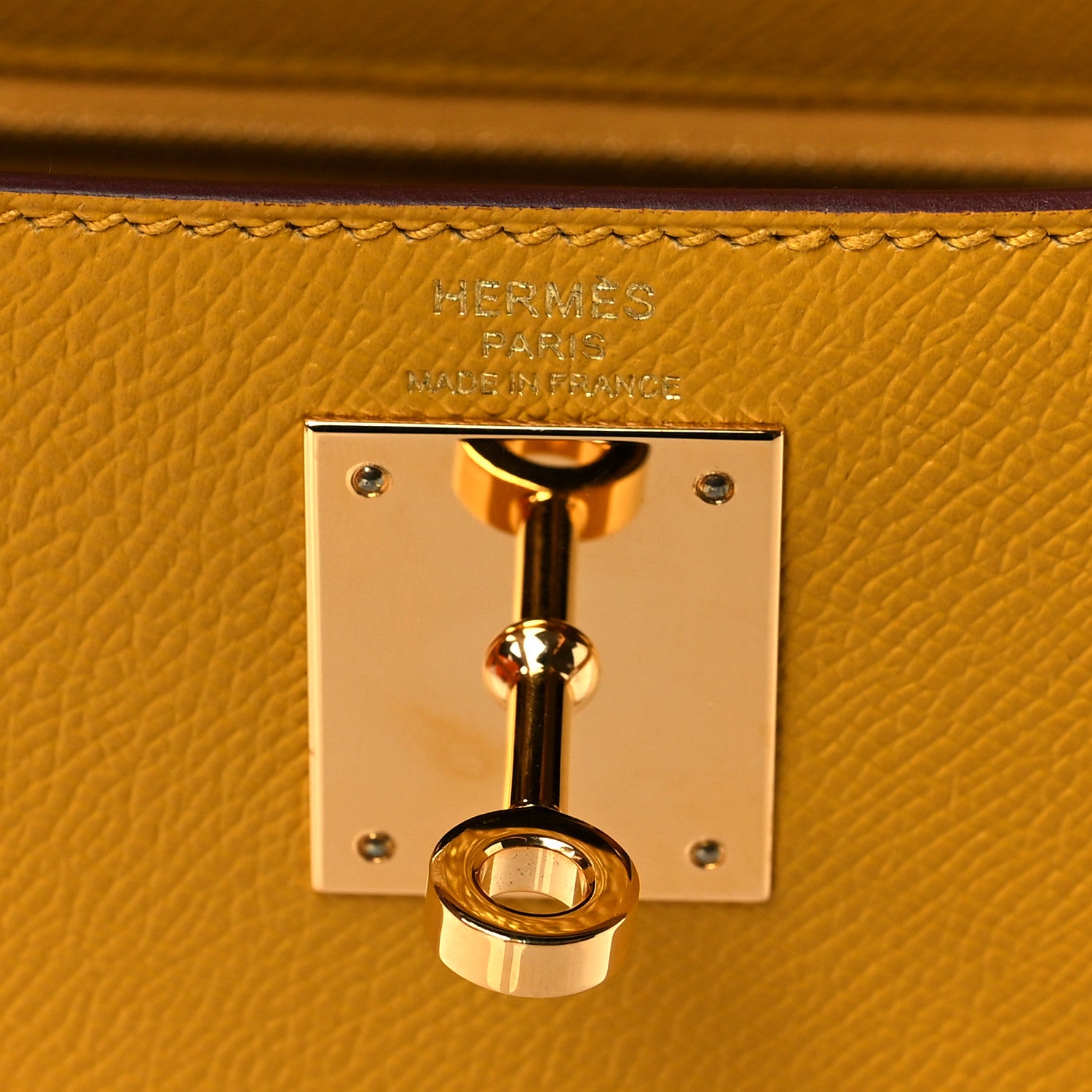 Hermes Epsom Kelly Sellier 28 Jaune Ambre 6 of 11