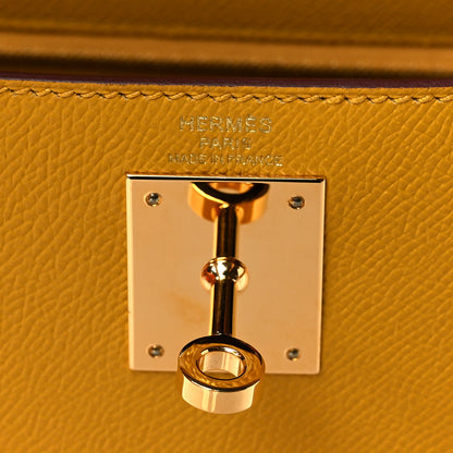 Hermes Epsom Kelly Sellier 28 Jaune Ambre 6 of 11