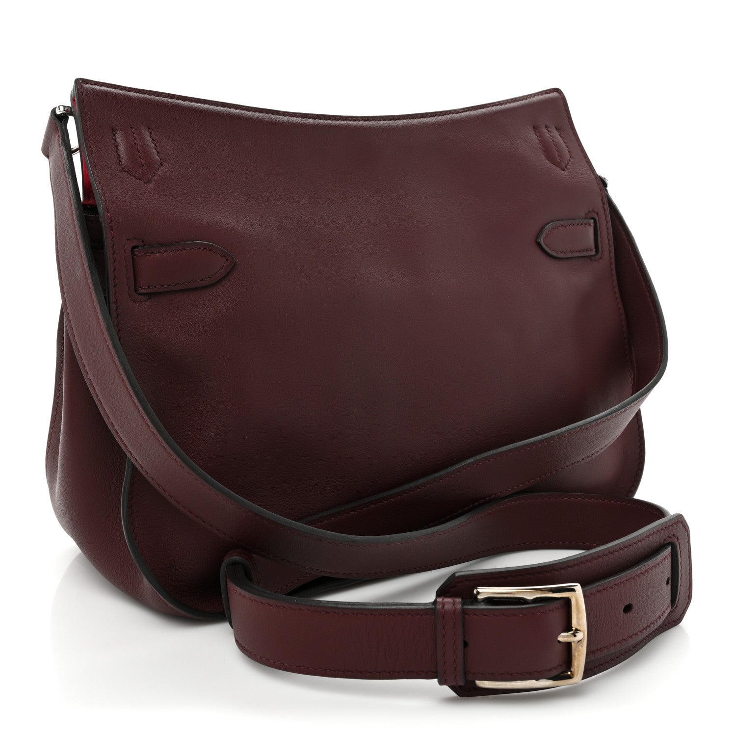 Hermes Swift Verso Jypsiere 28 Bordeaux Rose Extreme 3 of 16