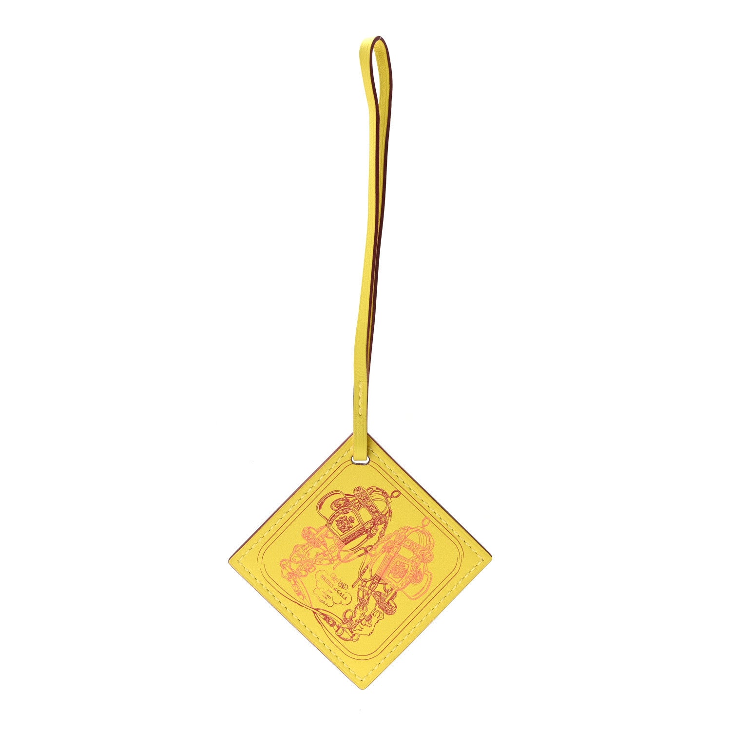 Hermes Swift Carre Nano Bag Charm Lime Rouge Pourpre Rose Azalee 1 of 4