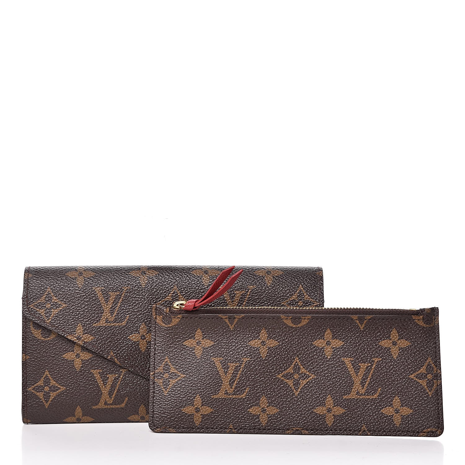 Louis Vuitton Monogram Josephine Wallet Red 2 of 9