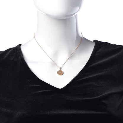 Tiffany 18K Rose Gold Diamond 1837 Circle Charm Pendant Necklace 2 of 7