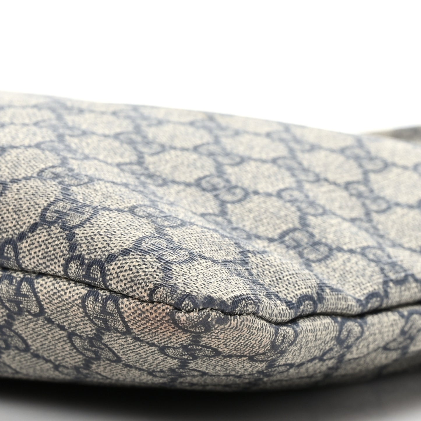 GG Supreme Monogram Web Messenger Beige Blue