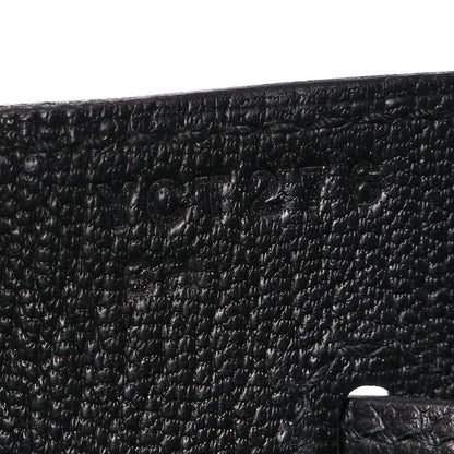 Hermes Madame Calfskin Birkin Sellier 25 Black 7 of 13