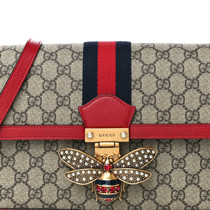 Gucci GG Supreme Monogram Medium Queen Margaret Shoulder Bag Red 12 of 14