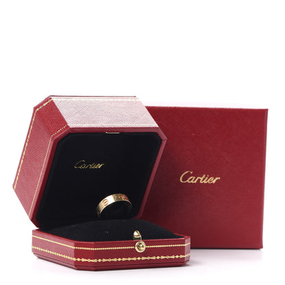 Cartier 18K Yellow Gold 5.5mm LOVE Ring 56 7.5 8 of 8