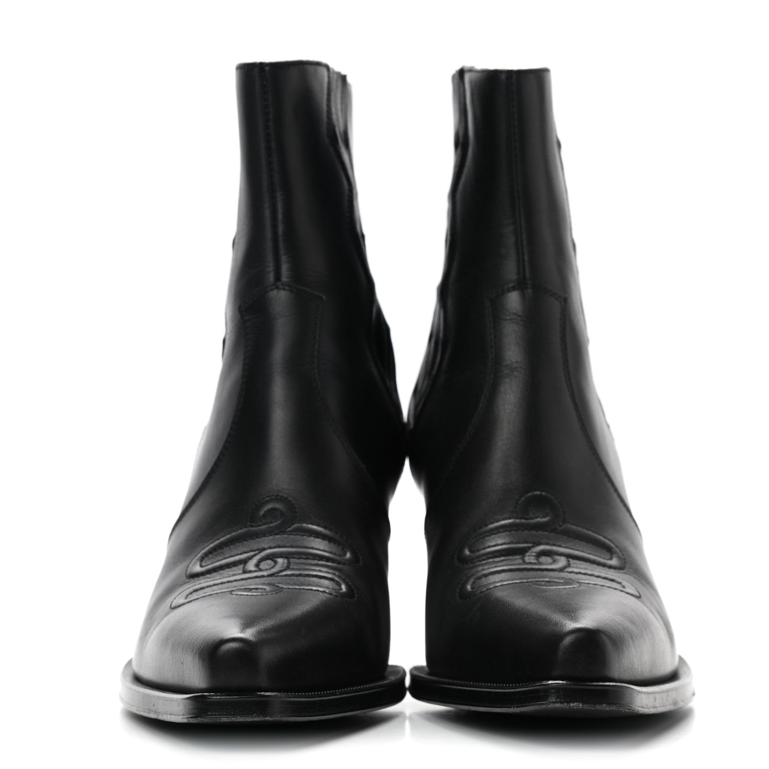 Hermes Calfskin Womens Vegas Ankle Boot 38 Black 2 of 11