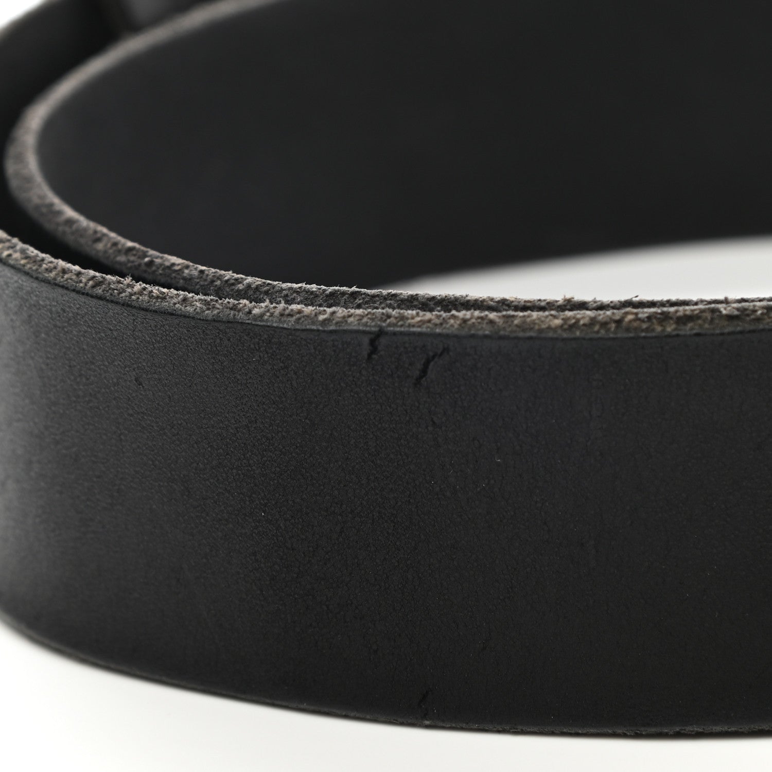 Gucci Faded Calfskin Double G 40mm Belt 75 30 Black 6 of 6