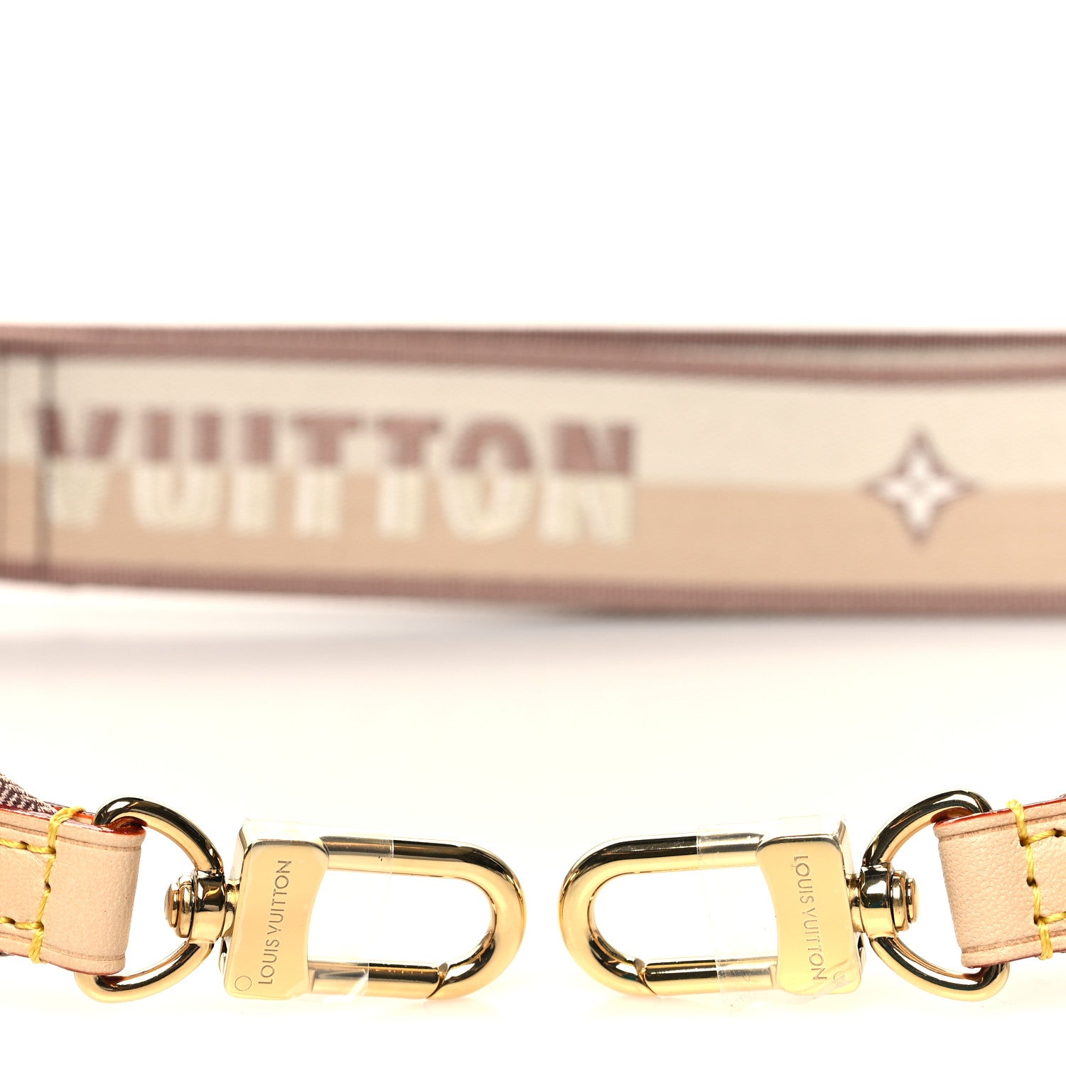 Louis Vuitton Jacquard Neverfull BB Shoulder Strap Beige Brown 3 of 3