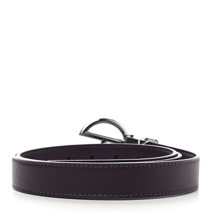 Telfar Vegan Leather Logo Belt M/L Eggplant 2 of 7