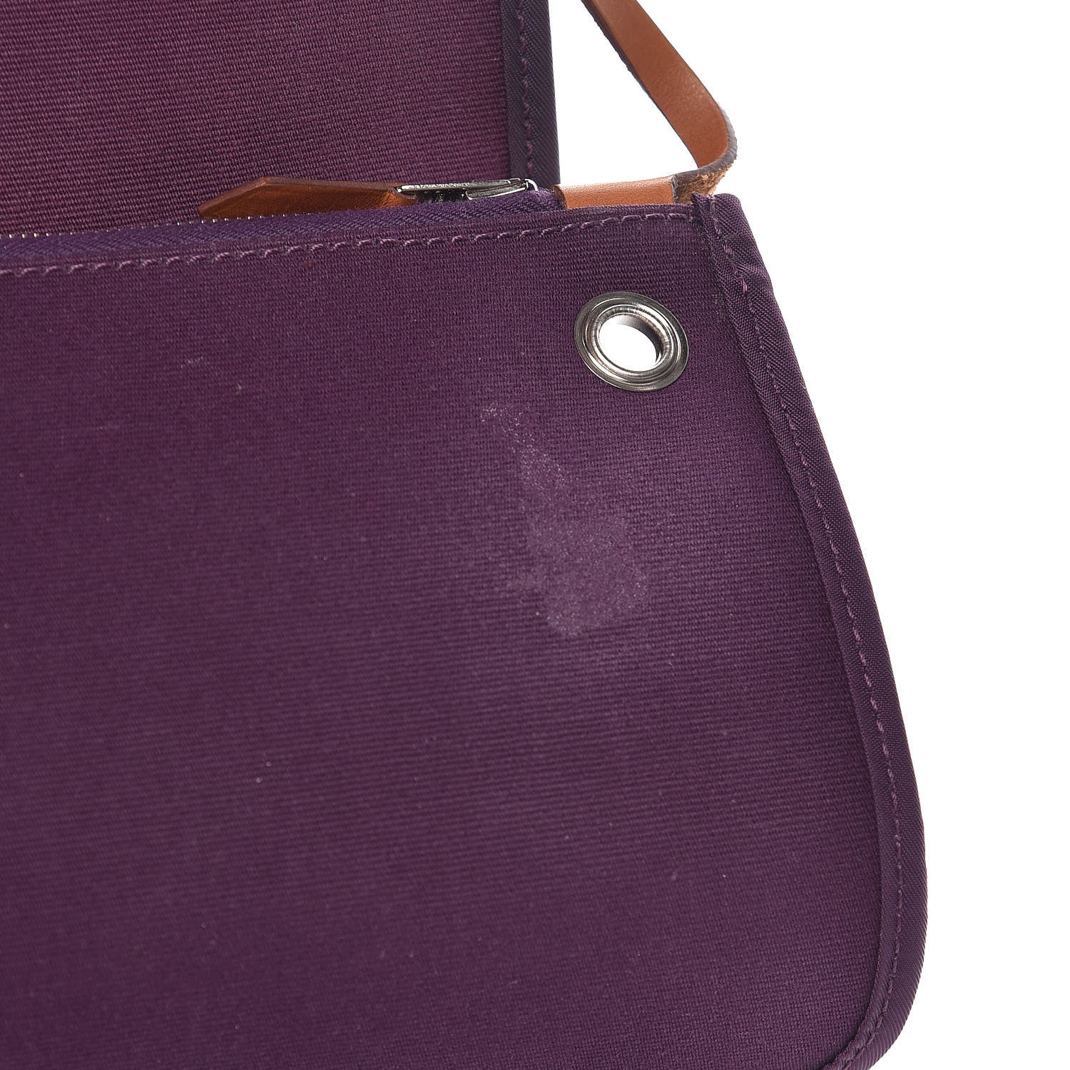 Hermes Vache Hunter Toile Herbag Zip 31 PM Fauve Cassis 15 of 15