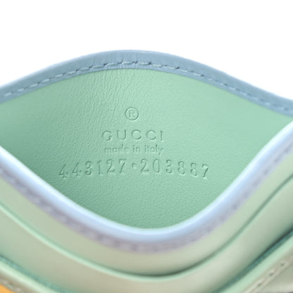 Gucci Calfskin Matelasse Diagonal GG Marmont Card Holder Wallet Multicolor Pastel 5 of 5
