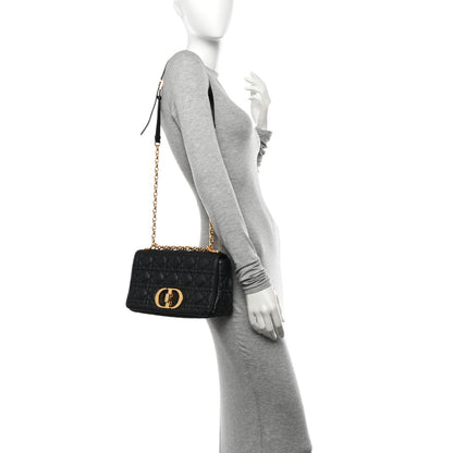 Christian Dior Calfskin Cannage Medium Caro Bag Black 2 of 14