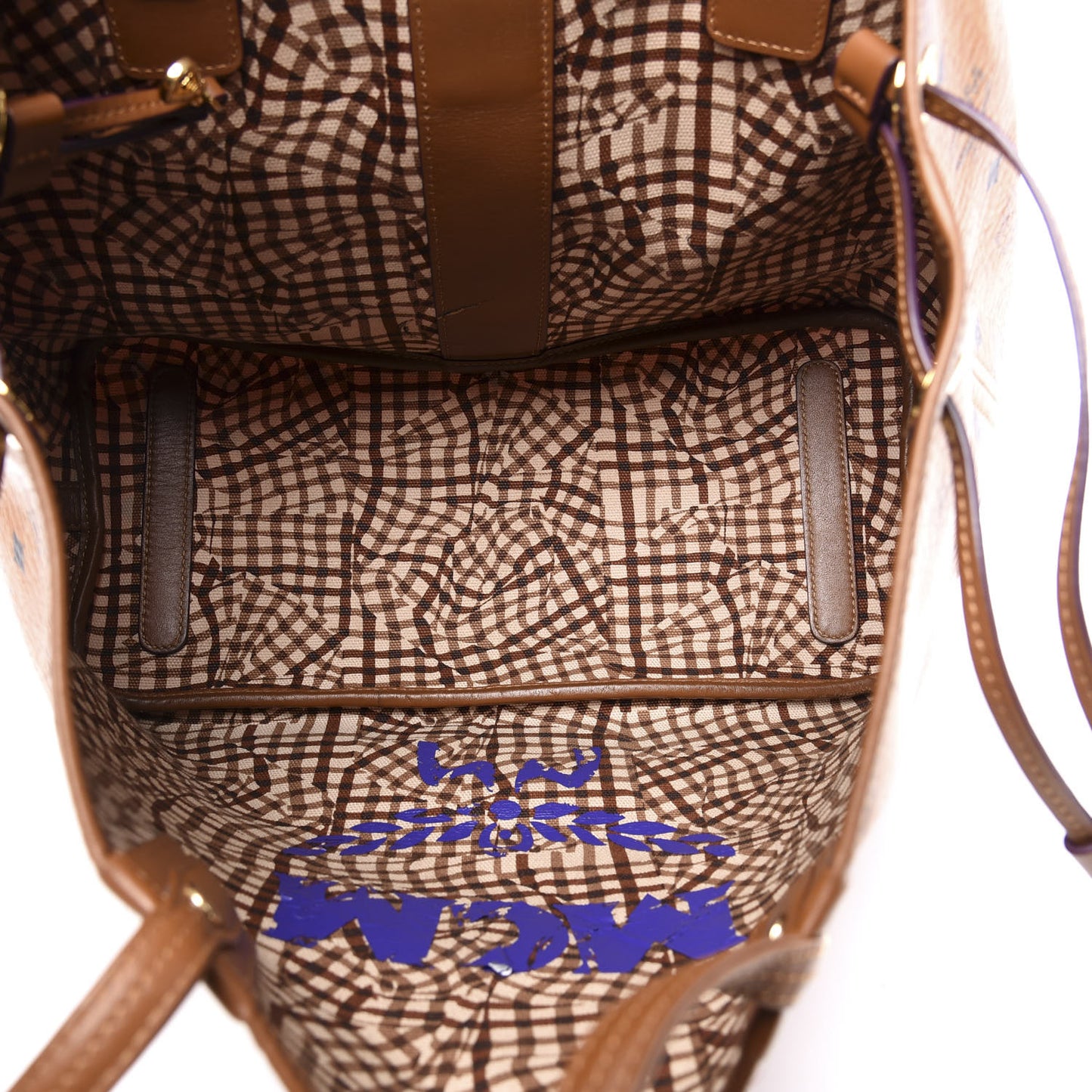 Visetos Medium Liz Reversible Shopper Tote Cognac