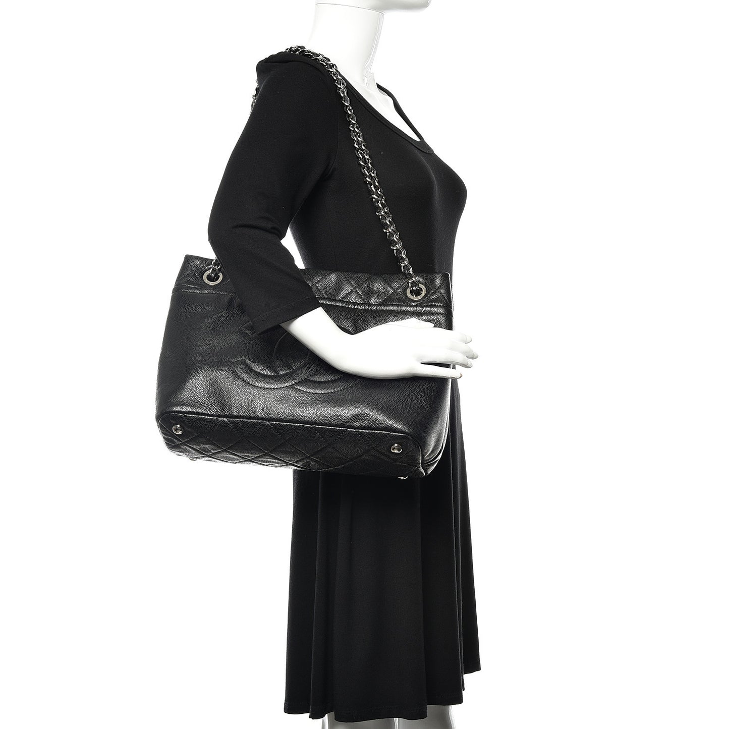 Caviar Timeless CC Soft Tote Black