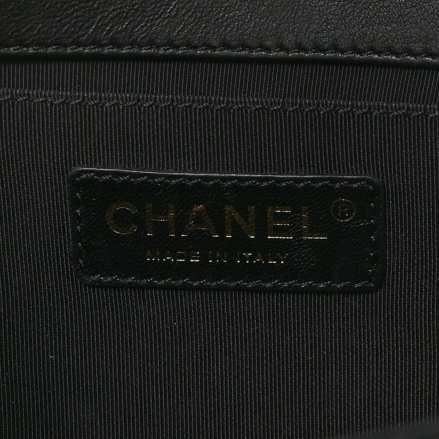Lambskin Quilted Medium Boy Flap Black