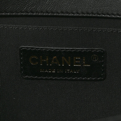 Chanel Lambskin Quilted Medium Boy Flap Black 6 of 10