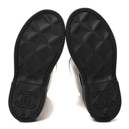 Chanel Caoutchouk CC High Boots 36 Black 5 of 9