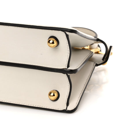 Fendi Shiny Nappa Petite Peekaboo I SEE U Satchel White 10 of 10