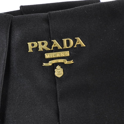 Prada Satin Frame Evening Bag Black 8 of 9