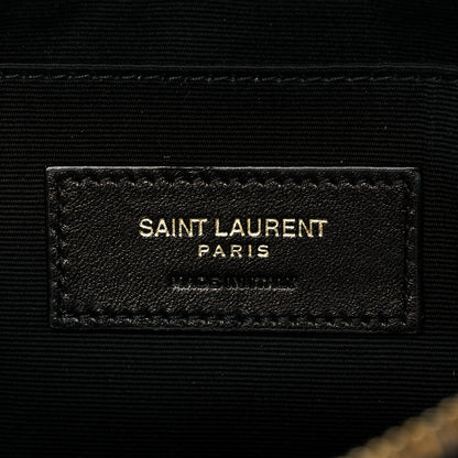 Saint Laurent Calfskin Matelasse Chevron Monogram A5 Wristlet Black 6 of 11
