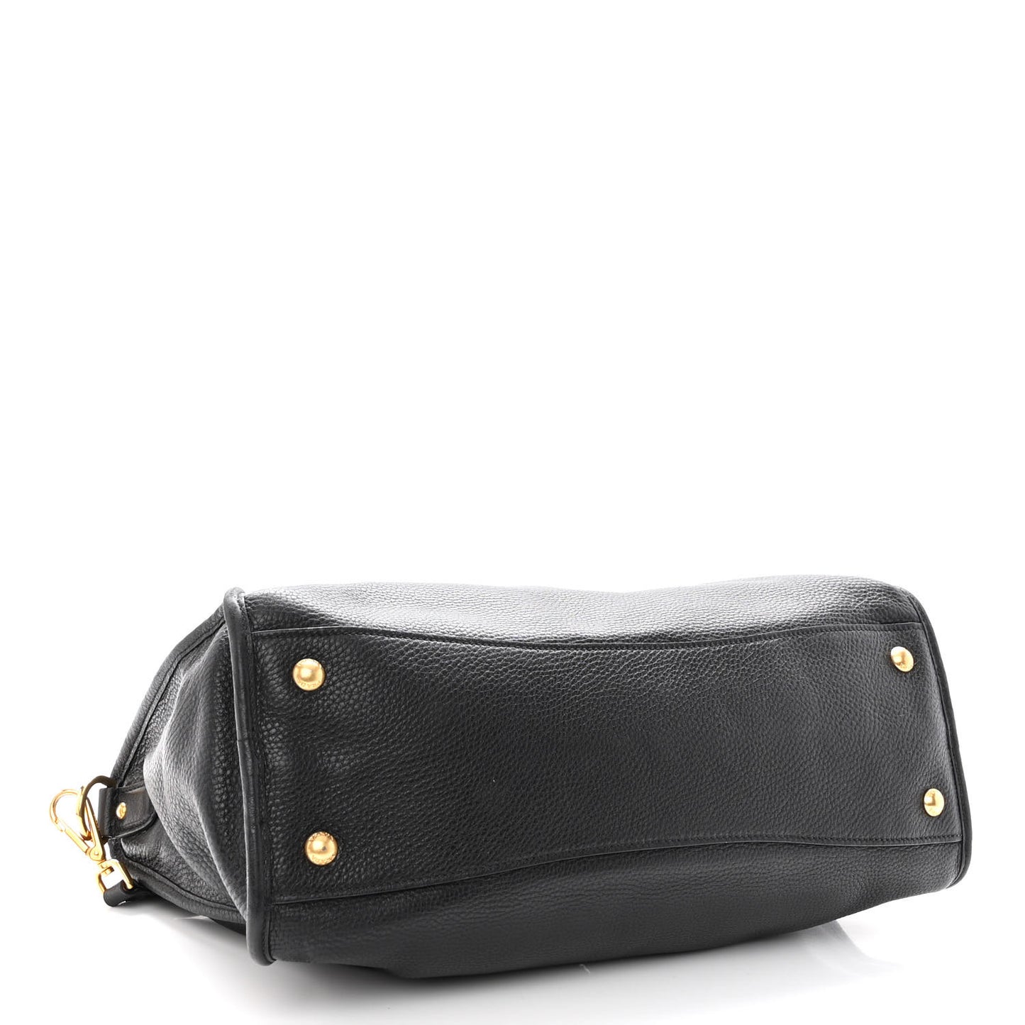 Vitello Daino Shopping Satchel Black