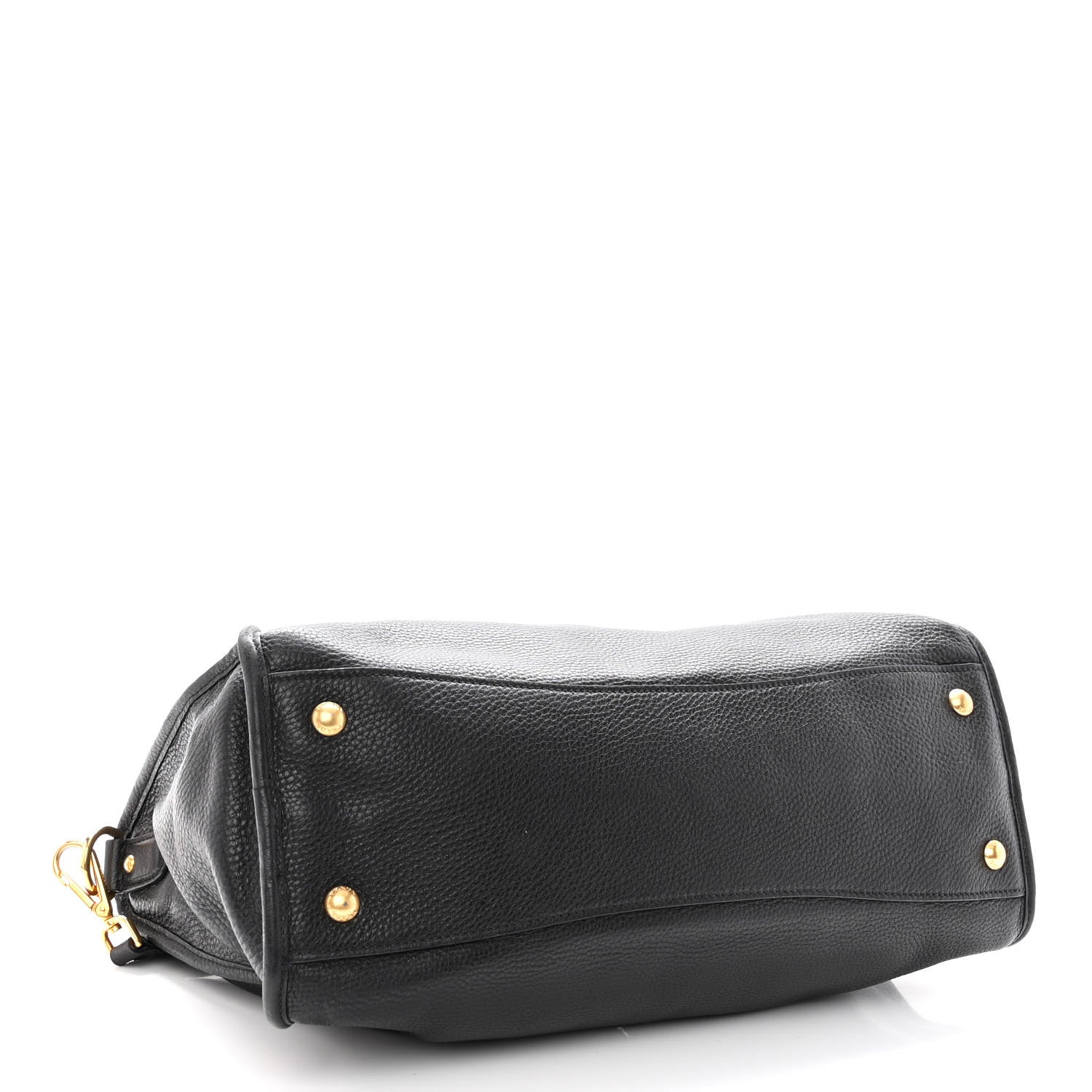 Prada Vitello Daino Shopping Satchel Black 4 of 9