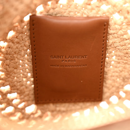 Saint Laurent Raffia Sac Round Naturel 6 of 9