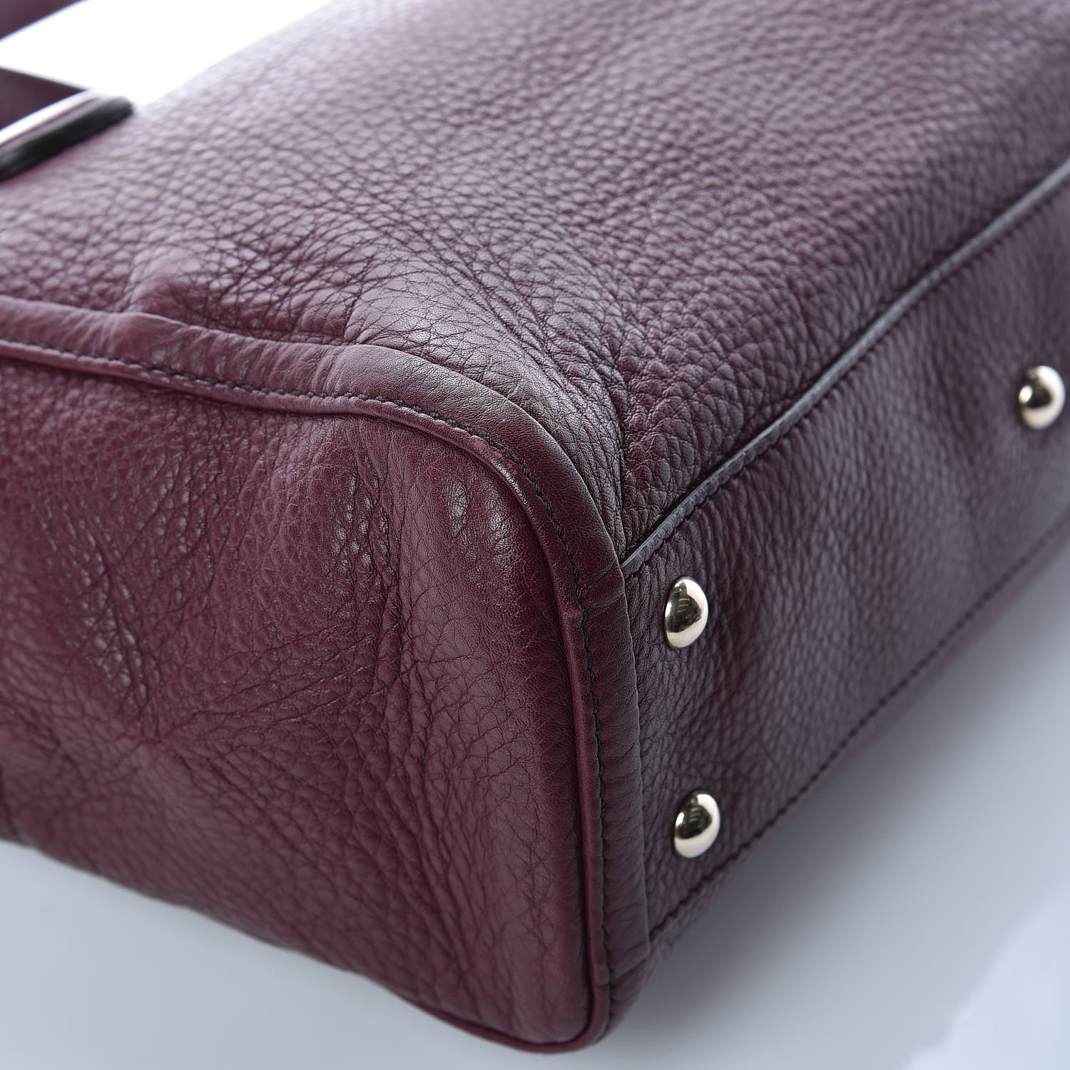 Gucci Pebbled Calfskin Small Soho Top Handle Bag Burgundy 14 of 14