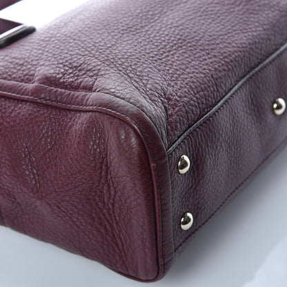 Gucci Pebbled Calfskin Small Soho Top Handle Bag Burgundy 14 of 14