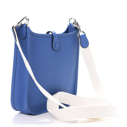 Hermes Taurillon Clemence Amazone Evelyne TPM Mykonos Blanc 4 of 12