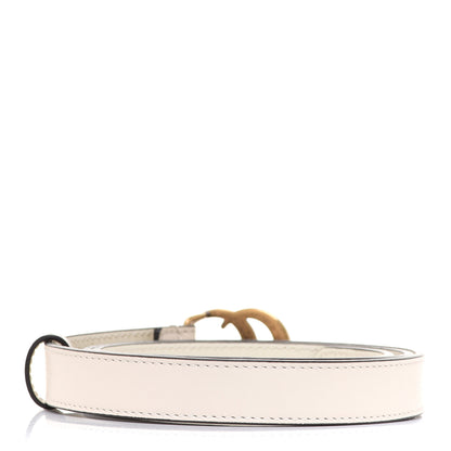 Gucci Calfskin Double G 20mm Belt 85 34 Mystic White 2 of 4