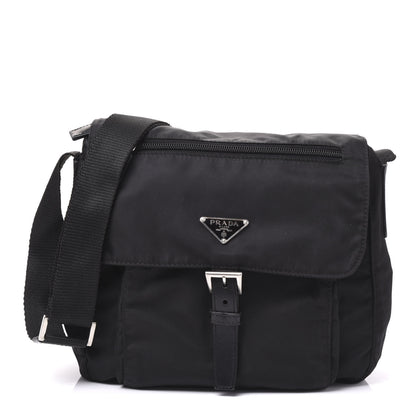 Prada Nylon Vela Messenger Black 1 of 8