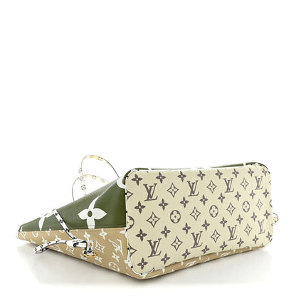 Louis Vuitton Monogram Giant Neverfull MM Kaki 5 of 13