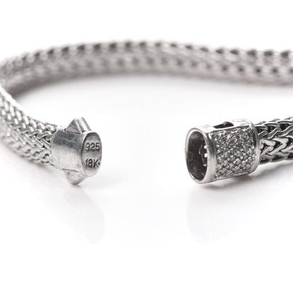 John Hardy Sterling Silver Diamond 6.5mm Classic Chain Bracelet 5 of 5