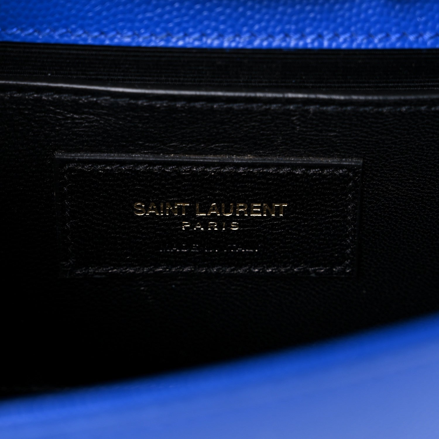 Saint Laurent Grain De Poudre Small Classic Monogram Kate Satchel Electric Blue 7 of 13