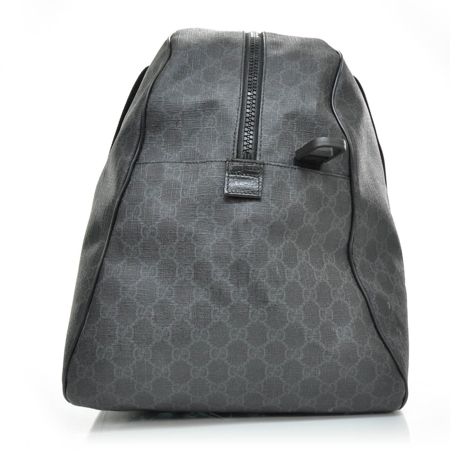 Gucci GG Supreme Monogram Large Duffle Black Grey 4 of 9