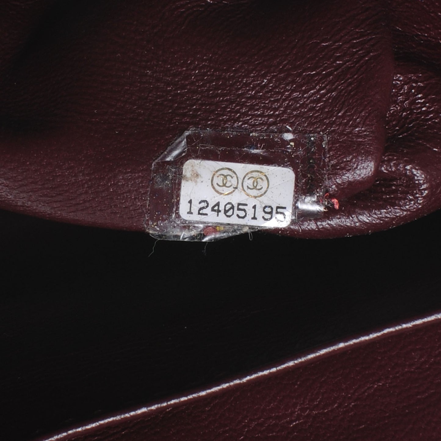 Lambskin Jumbo Single Flap Dark Red