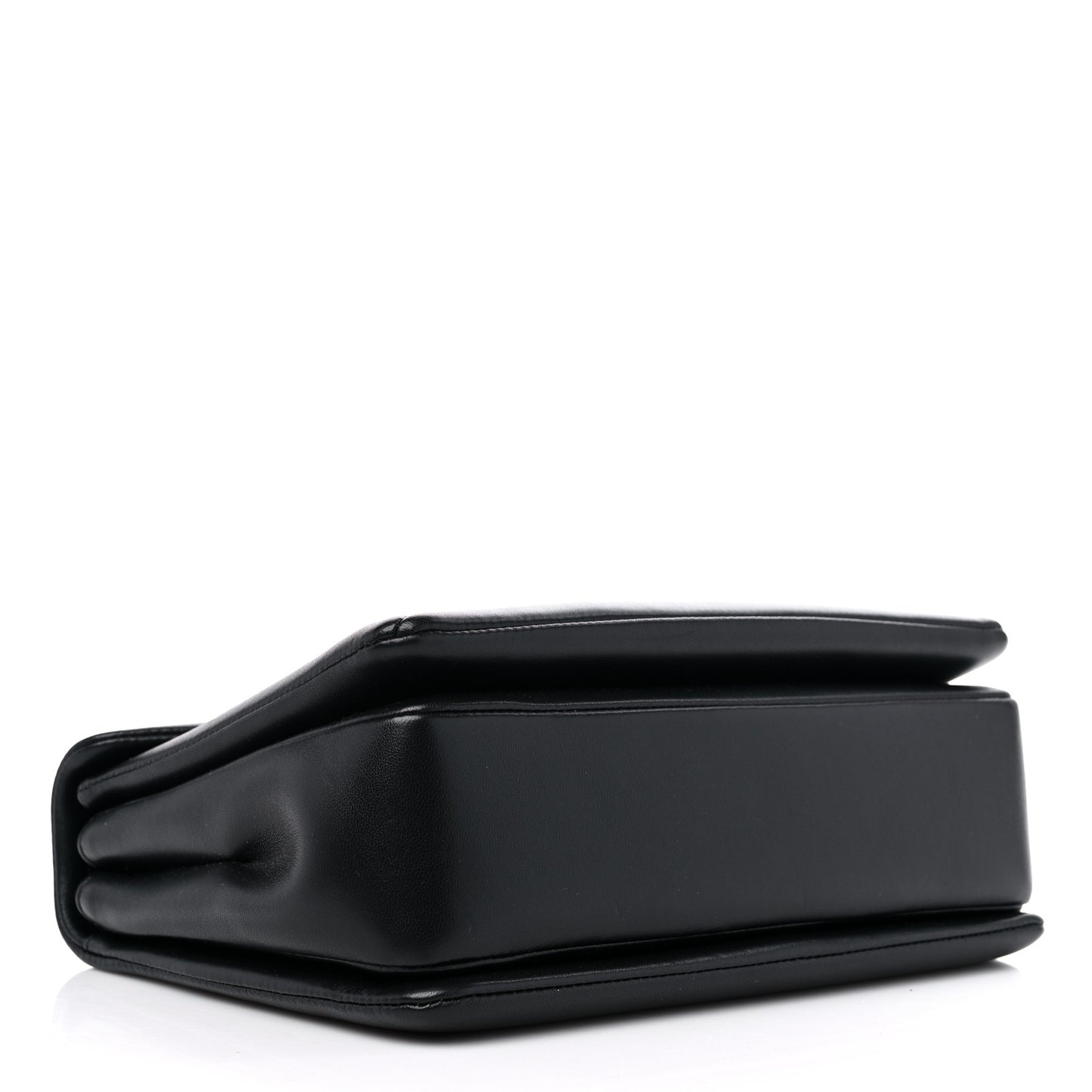 Nappa Tonal One Stud Chain Shoulder Bag Black
