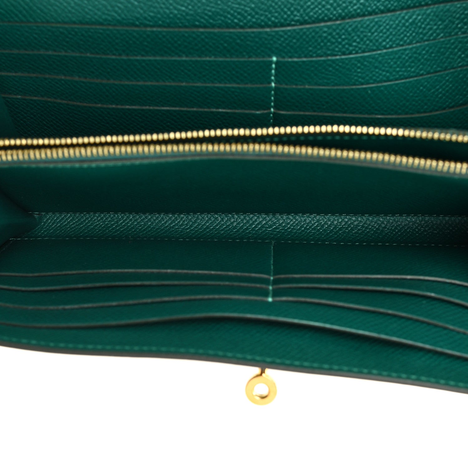 Hermes Epsom Kelly Longue Wallet Malachite 6 of 12