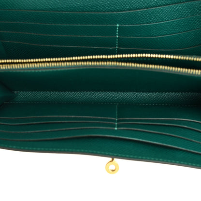 Hermes Epsom Kelly Longue Wallet Malachite 6 of 12