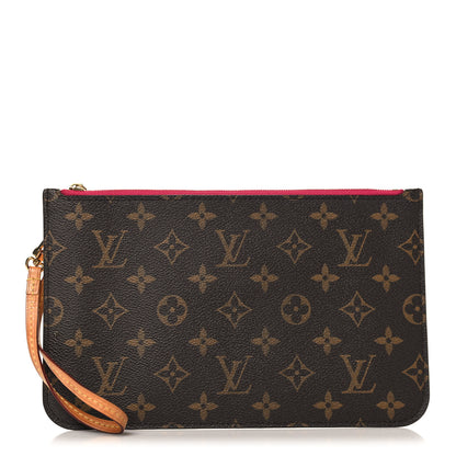 Louis Vuitton Monogram Neverfull MM GM Pochette Fuchsia 1 of 6