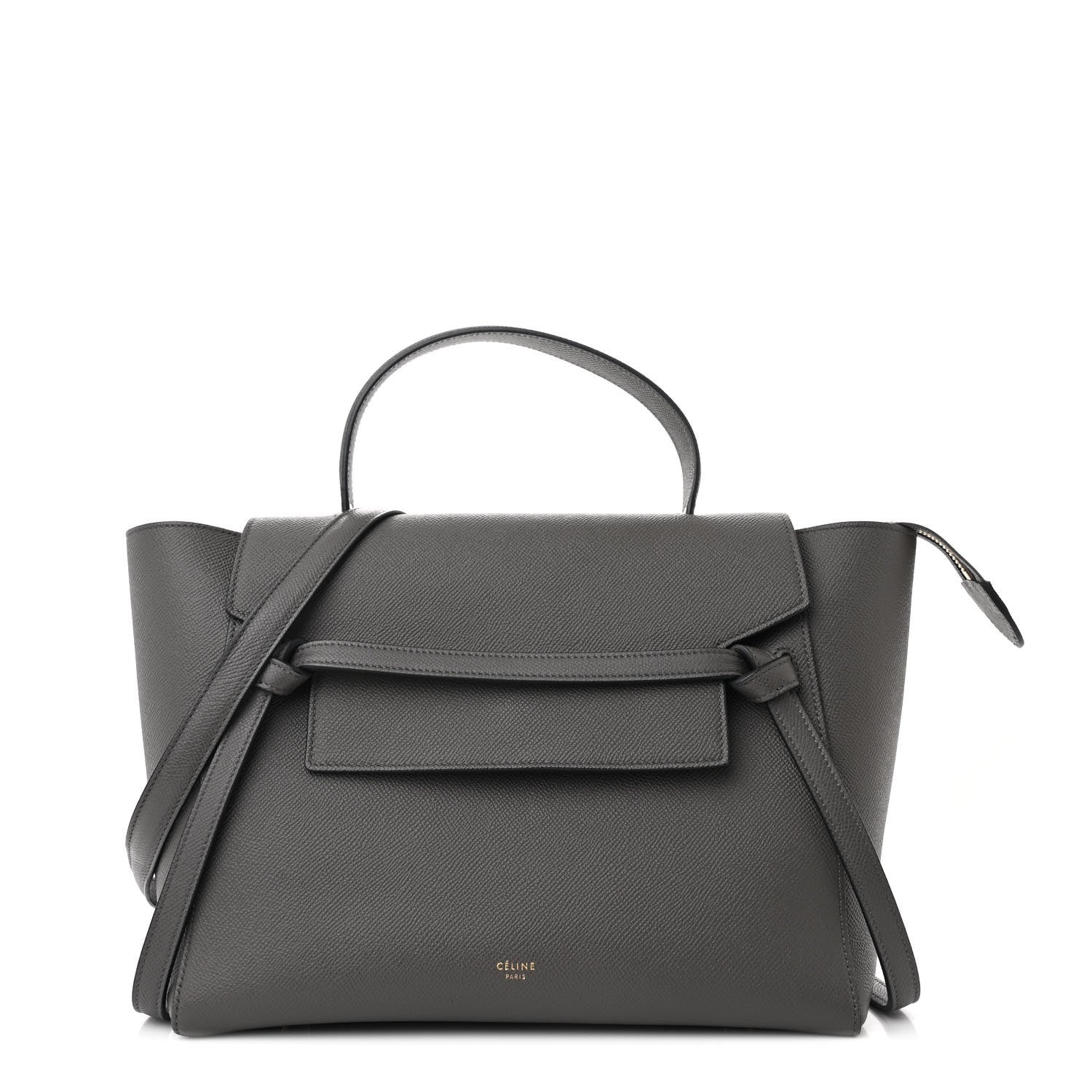 Celine Grained Calfskin Mini Belt Bag Grey 1 of 10