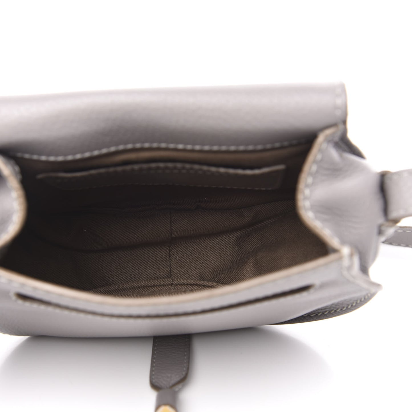 Calfskin Mini Marcie Round Crossbody Bag Cashmere Grey