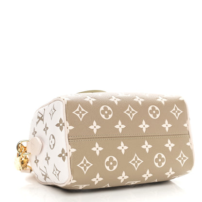 Louis Vuitton Empreinte Monogram Spring in the City Speedy Bandouliere 20 Kaki Beige Cream 4 of 9