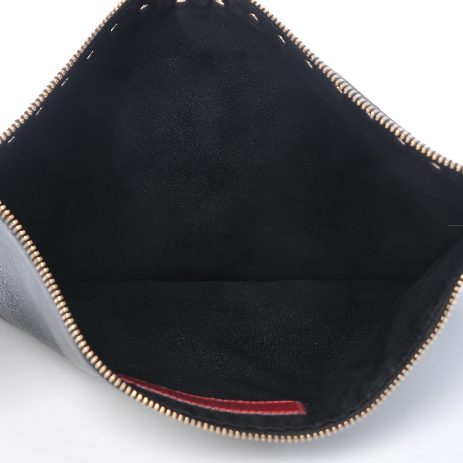 Valentino Garavani Vitello Large Rockstud Zip Pouch Black 5 of 7