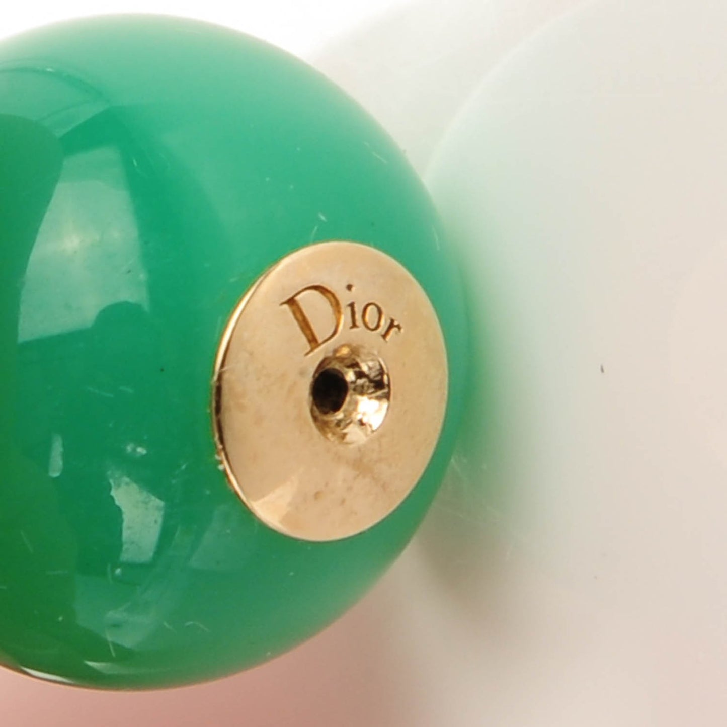 Mise En Dior Tribal Earrings Jade Green